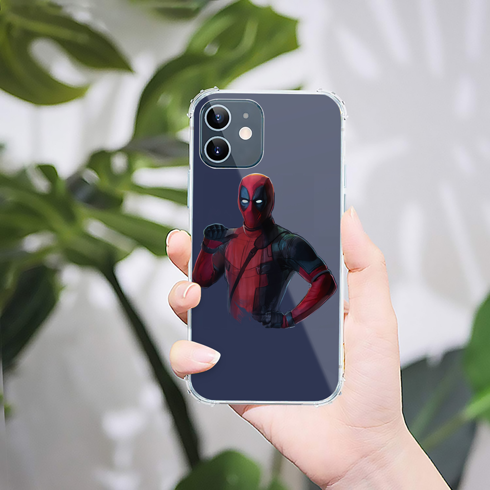 （画像用） Deadpool デッドプール 【iPhone 12シリーズ対応】透明スマホケース（クリアソフトケース）